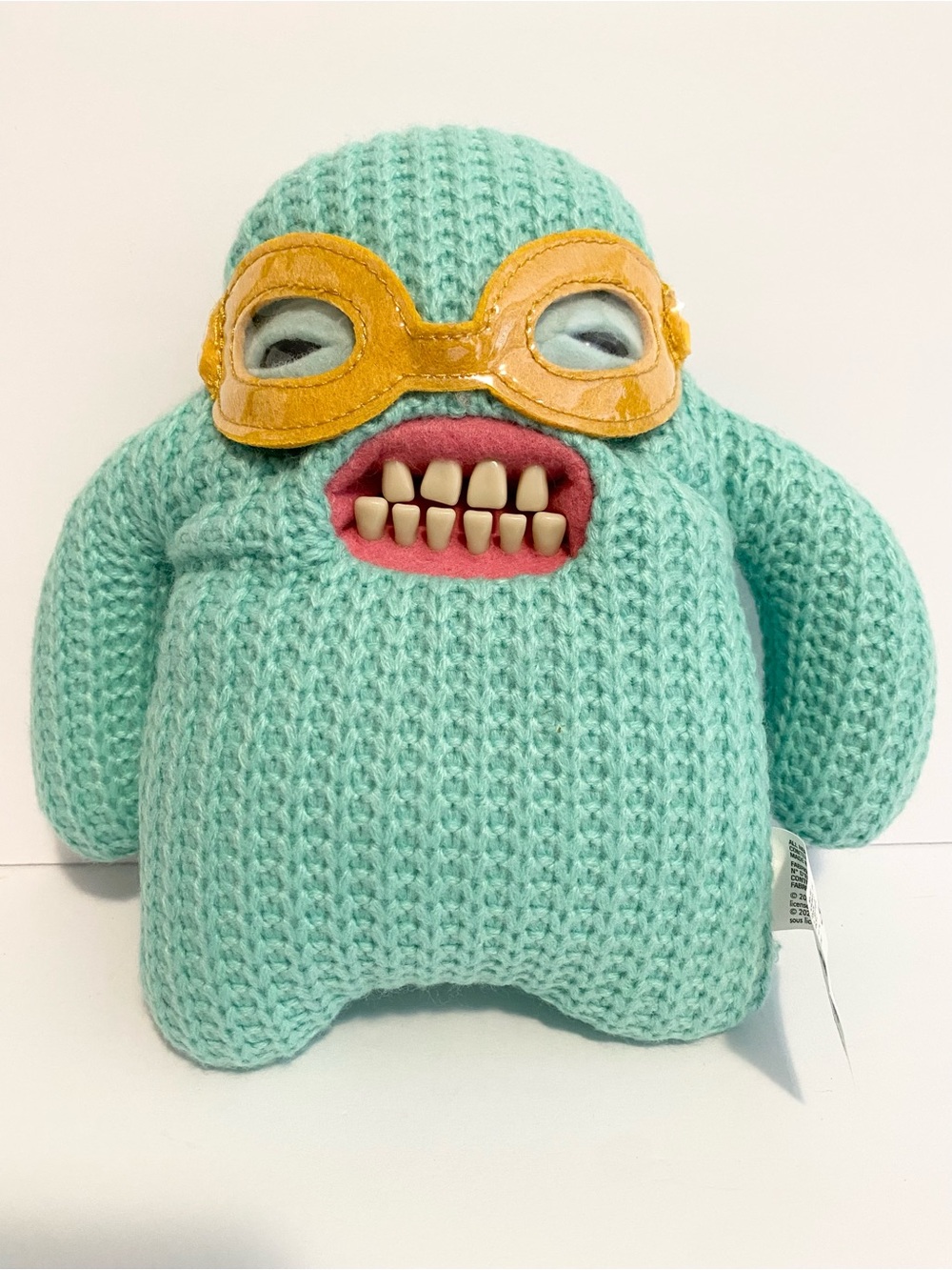 Fuggler Vacay Vibes Mr Needles Knit Funny Ugly Monster Plush Stuffed Animal Toy